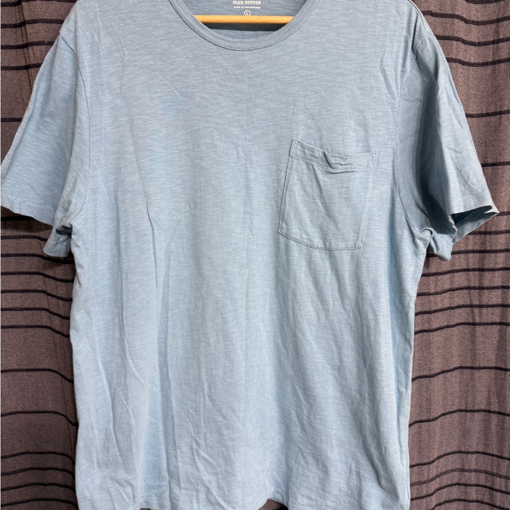 J. Crew Blue Short Sleeve Tee